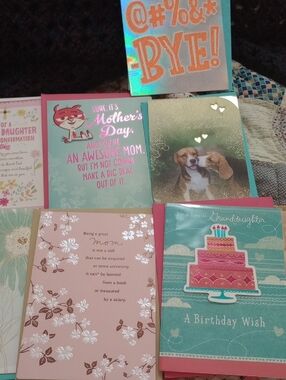 NWT HALLMARK 8 Assorted Greeting Card Bundle - Blue, Pink, Teal, Gold